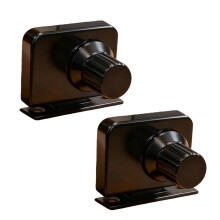 2pcs Zincs Alloys Glass Cabinet Lock- Double door lock bla