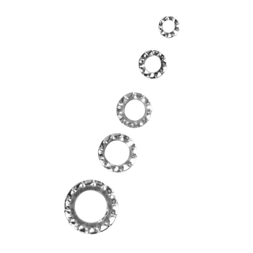 Mixed Galvanised Toothed Washers 700pcs