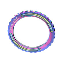 Metal Alloy Bicycles Center Lock Disc Brake Hub Lockring-color