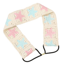 French Styles Crochet Flower Headscarf Bright Color-ST