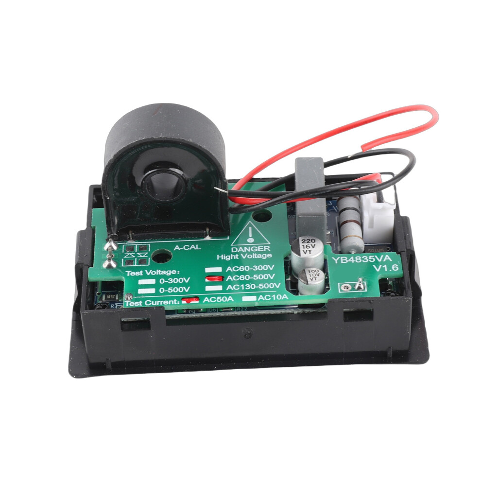 Ac 500V 50A Led Display Voltmeter Ammeter Red/Green