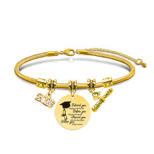 Afstuderen Seacon Snake Bone Chain armband voor-02 Goud