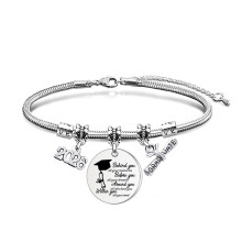 Jaar 2026 Snake Bone Armband Memorial Handketting voor-02 Zilver