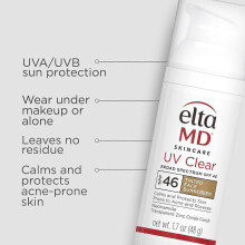 EltaMD UV Tinted Face Sunscreen, SPF 46, Oil-Free Formula with Zinc Oxide, Dermatologist Recommended