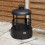 Smart Garden Products 80cm Black Steel Firedancer Chiminea Fire Pit with Fire Poker 1