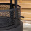 Smart Garden Products 80cm Black Steel Firedancer Chiminea Fire Pit with Fire Poker 7