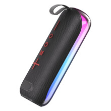 Eseekgo TWS Bluetooth Portable Outdoor Speaker — FM Radio, Torchlight, LED Lights, microSD/USB/Aux Playback