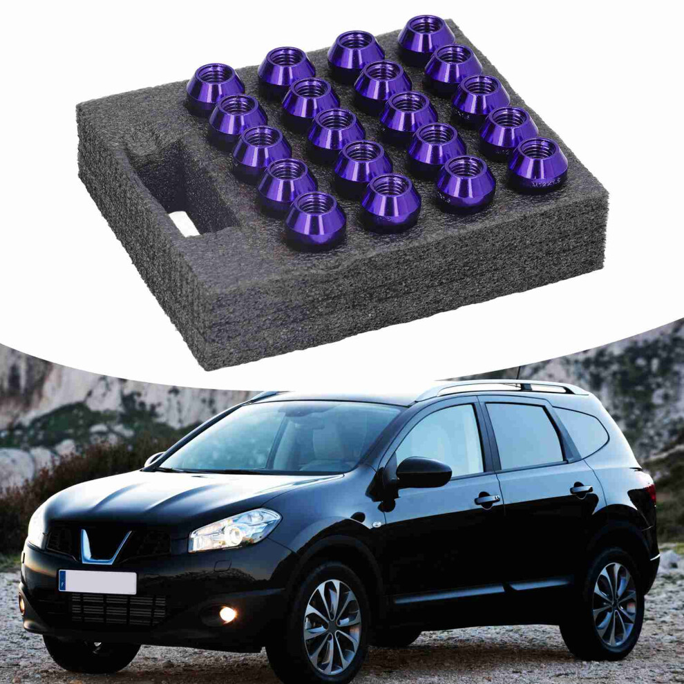 M12x1.5 Lug Nuts 20Pk Purple 7444352675586