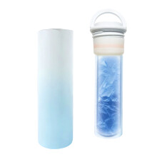 Sturdy Stainless Steel Thermal Cup With Removable-Sky Blue