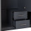 Seconique Dakota 3 Door 2 Drawer Mirrored Wardrobe Dark Grey 5