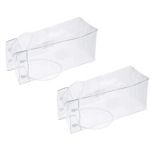 Pair of Transparent PVC Drink Cooling Pouches Sturdy-Clear