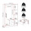 Seconique Dakota 3 Door 2 Drawer Mirrored Wardrobe Dark Grey 6