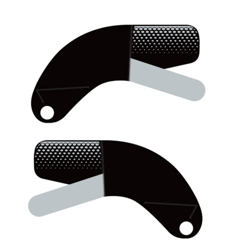 Practical Wrist Guard Fabric Texture for Tennis Gym-Black