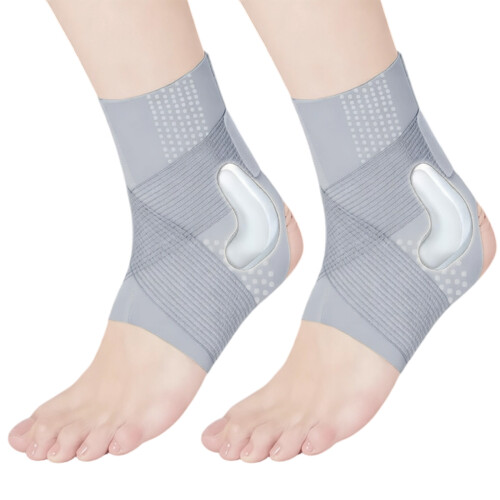 Comfortable Ankle Sleeve Sports Ankle Support Suitable-grey M
