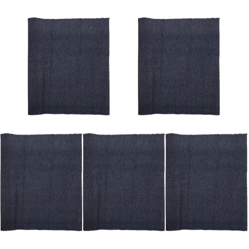 5Rouleaux Papier Crépon Noir Pour , Fleurs Décorations