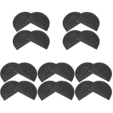 10Pairs Black Rubber Non Slip Shoe Sole Cushion Anti Skid Sneaker Pads