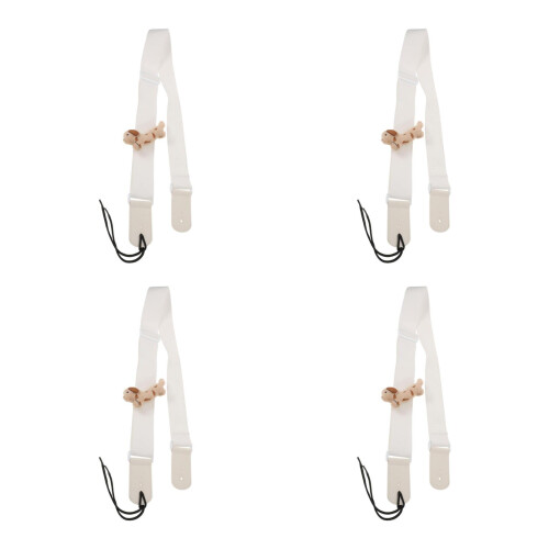 4Pcs Adjustable Plush Dog Guitar Straps Soft Multi Color Guitar Belts