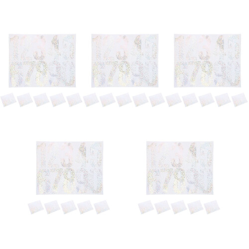 30Sheets PVC Number Stickers Waterproof Adhesive DIY Mailbox Trash Bin