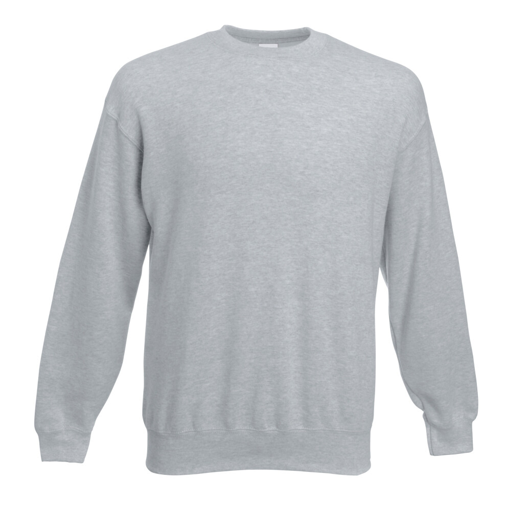 Fruit Of The Loom (Xl, Heather ) Unisex Premium 70/30 Set-In Sweatshirt Grey