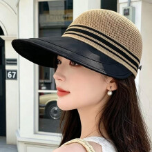 (Beige) 2026 Summer New Women Fisherman Hat Breathable Big Brim Outdoor Sunshade UV Protection Fashionable Duckbill Cap