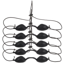 5St Zwarte PVC Ooglap Veiligheid Oogbescherming Met Goede Schaduw