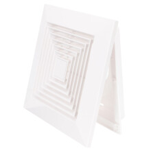 Mesh Vent Cover Square Air Outlet White Abs 1set