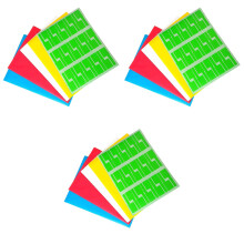 45Sheets P Shape Multicolor Cable Labels Blank Stickers for Indoor Use