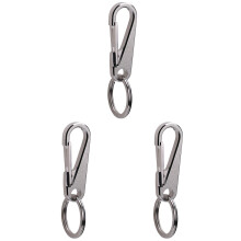 3St Lichtgewicht Auto Sleutelhanger Rvs Zilverkleurig Keychain