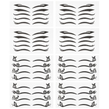 160Paren Eyeliner Decals Zwart Lichtgewicht Gemakkelijk Thuis En Feest