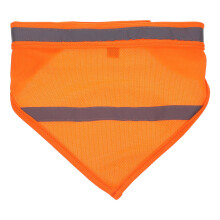 1Safety Dog Scarf Orange Mit Reflektorband Aus Waschbarem