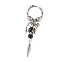 Künstlerische Kegel-Ohrringe, Punk-Stil, Quasten,-Silber
