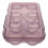 2Pièces Conteneur Œufs Violet 6 Places Design Plat Portable 1