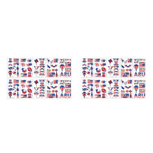 20Feuilles Stickers Tatouages Usa Waterproof Papier Pet