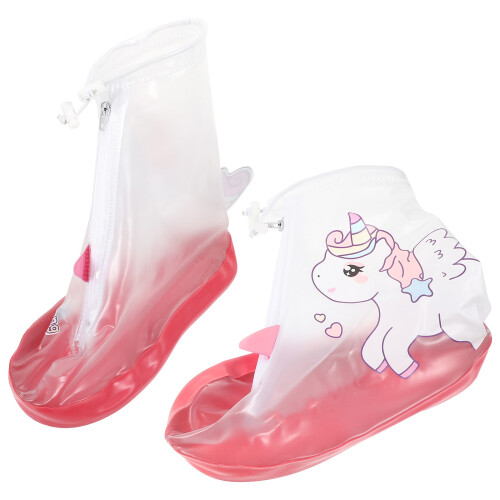 1Pair Waterproof Silicone Shoe Covers Non Slip Reusable Boot Protector
