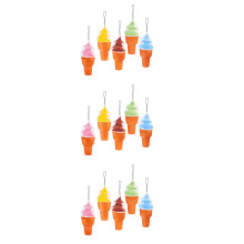 3Pcs Vivid Ice Cream Toys PU Material Assorted Colors Stress Relief