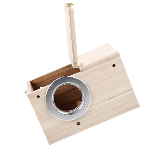 Bird Boxes Breeding Wooden Nest Rustic House For Crested