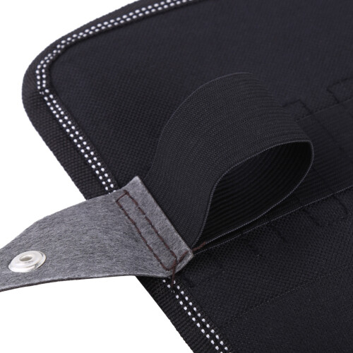 Black Oxford Pencil Roll Up Case 36 Slots