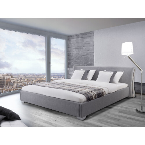 Beliani Waterbed Fabric PARIS 140 x 200 cm (EU Double) Grey 1