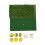 Golf Hitting Mat Dual Grass 30x30cm Practice 1