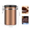 Black Stainless Steel Coffee Storage Jar 1