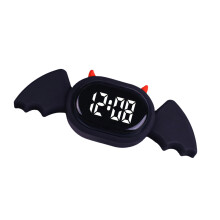 Keychain Pocket Watch Night Lights Led Touch Digital-black
