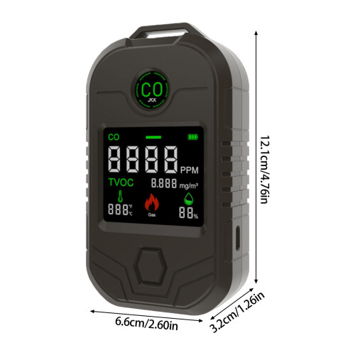 Rechargeable Gas Analyzers with Sensors Technology Data Display 2