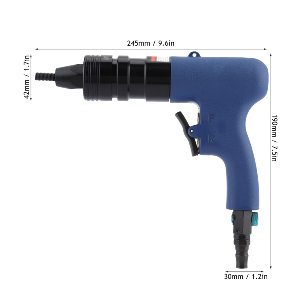 Air Riveting Tool Pull Nut Gun 90PSI
