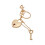 Practical Heart Key Holder Key Chain-Gold key chain key pendan 1
