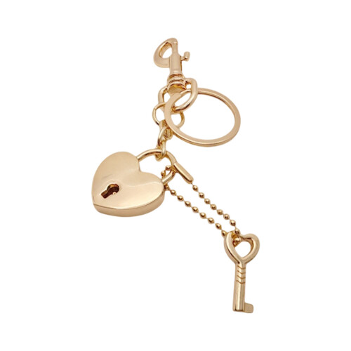 Practical Heart Key Holder Key Chain-Gold key chain key pendan