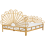 Beliani Bed Rattan FLORENTINE 160 x 200 cm (EU King Size) Light Brown 6