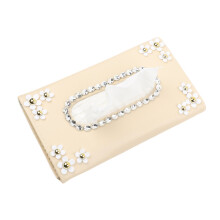 Organisateur de boîte à mouchoirs de protection solaire-Beige