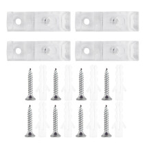 1Set Vorhangbefestiger Kunststoff Silber Ideal Für Und Gardinen