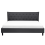 Beliani Bed Fabric SAVERNE 160 x 200 cm (EU King Size) Dark Grey 7