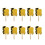 10Pcs Lightweight Two Sided Printed Performances Fan-Yellow 1